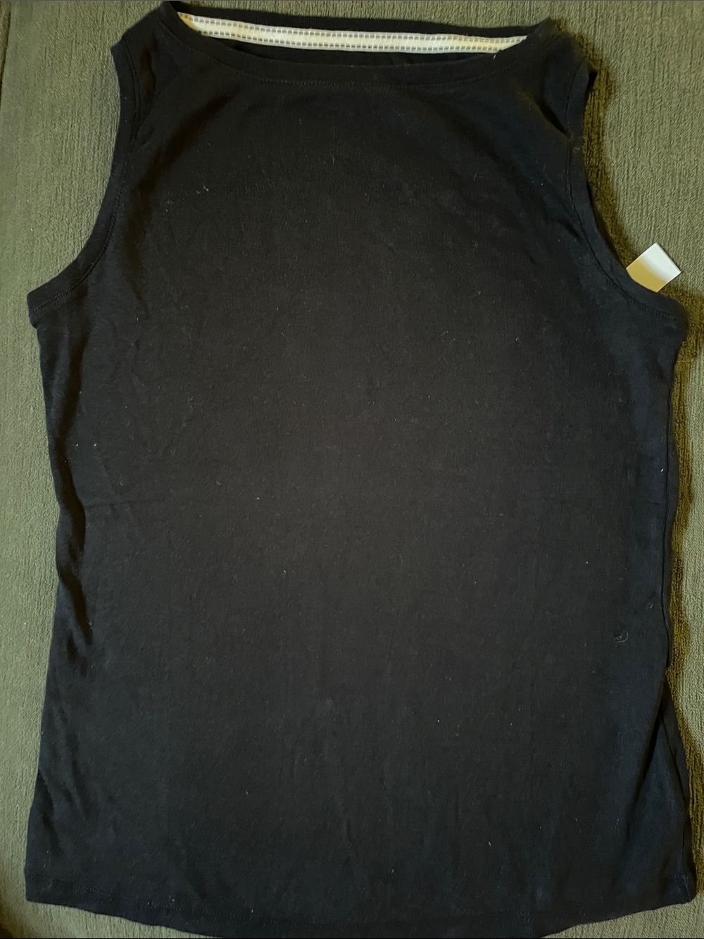 Talbots Black Petite Sleeveless Top